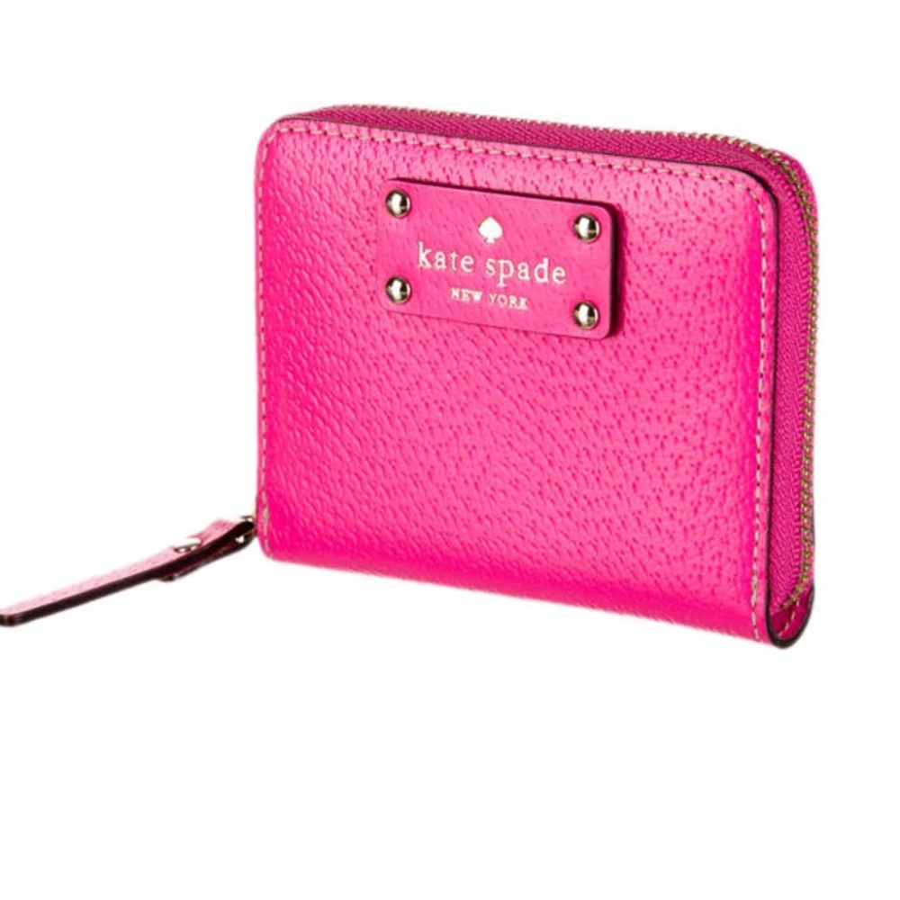 NEW Kate Spade New York Pink Coin Purse Zip Wallet